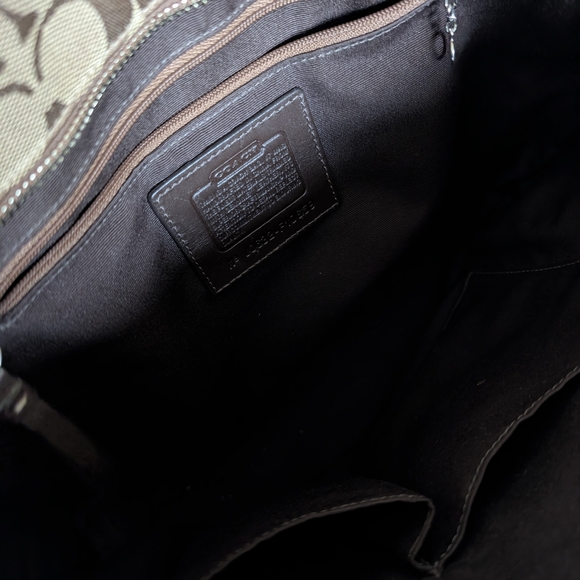 Coach Brown and Tan Tote Bag - Picture 5 of 5